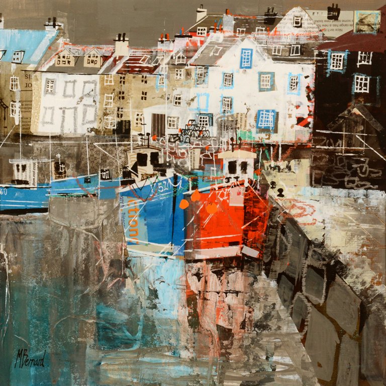 'Fishing Boats, Pittenweem' by artist Mike Bernard
